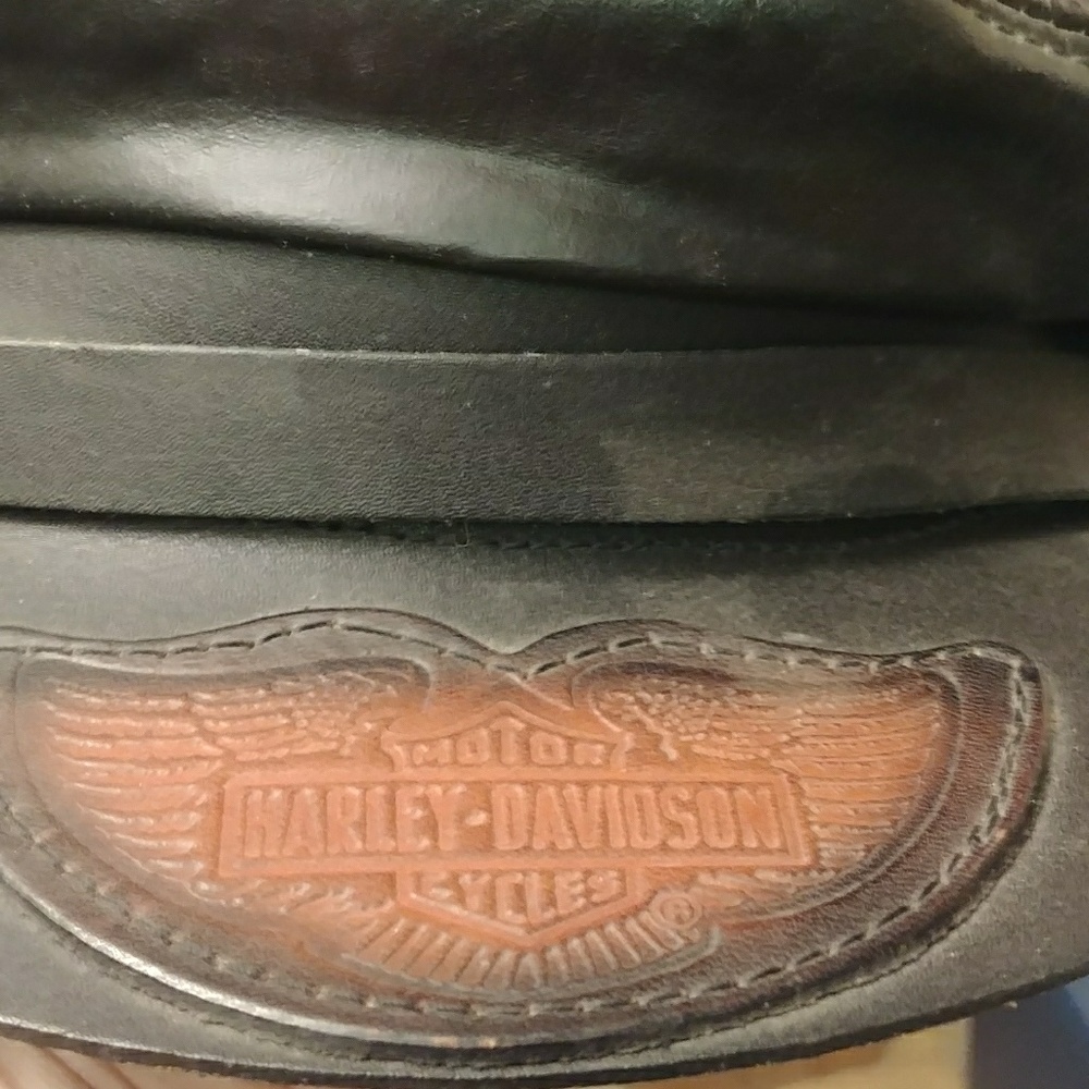 Bermans leather harley davidson hat small